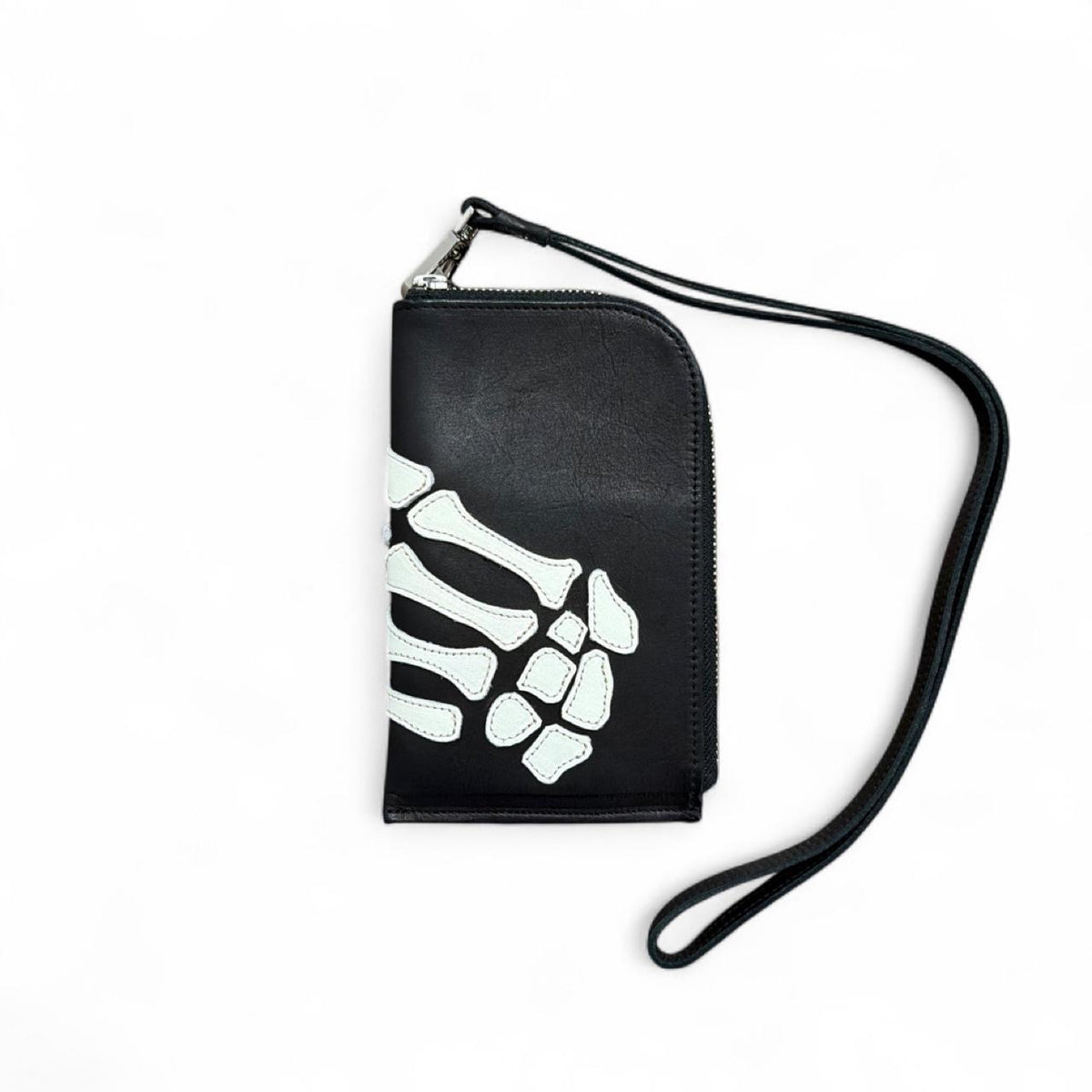 Kapital Black Bone Wallet — front