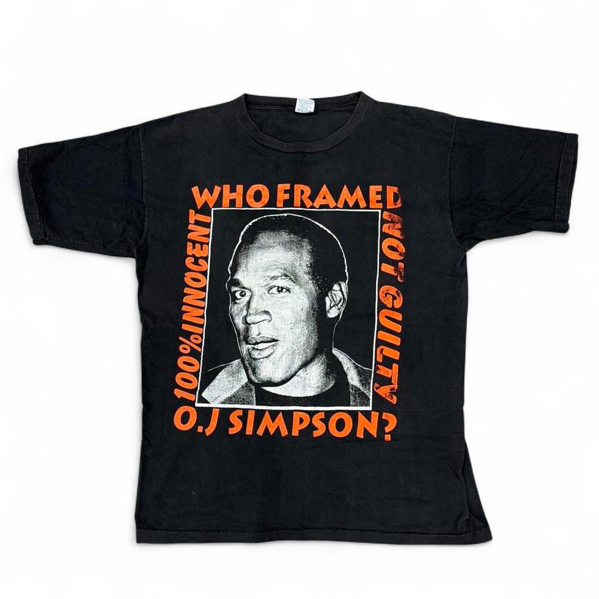 O.J. Simpson Don’t Squeeze the Juice! 90s Vintage T-Shirt — front