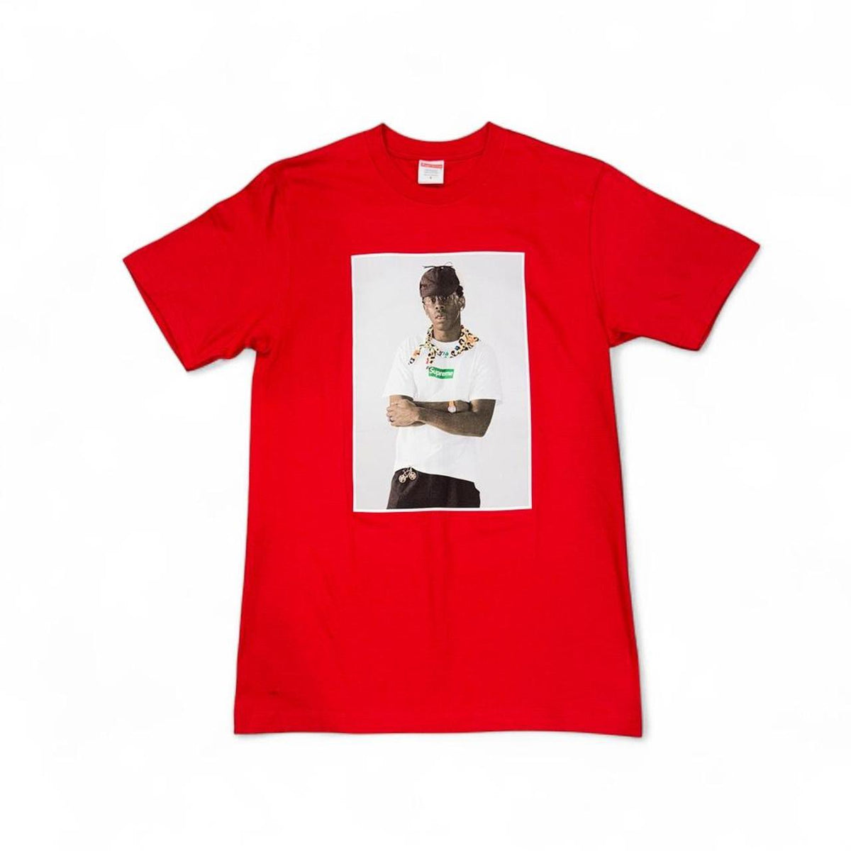 Supreme Tyler, the Creator Photo T-Shirt — Red — front