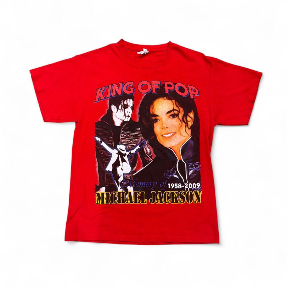Michael Jackson The Legend Memorial T-Shirt — Red — front
