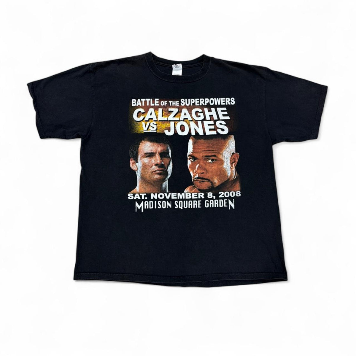 Calzaghe vs. Jones 2008 Boxing T-Shirt — front