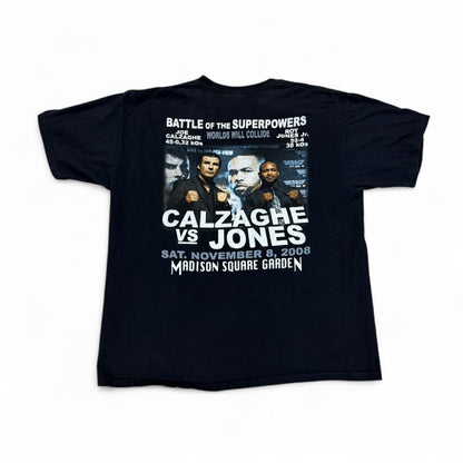 Calzaghe vs. Jones 2008 Boxing T-Shirt — back