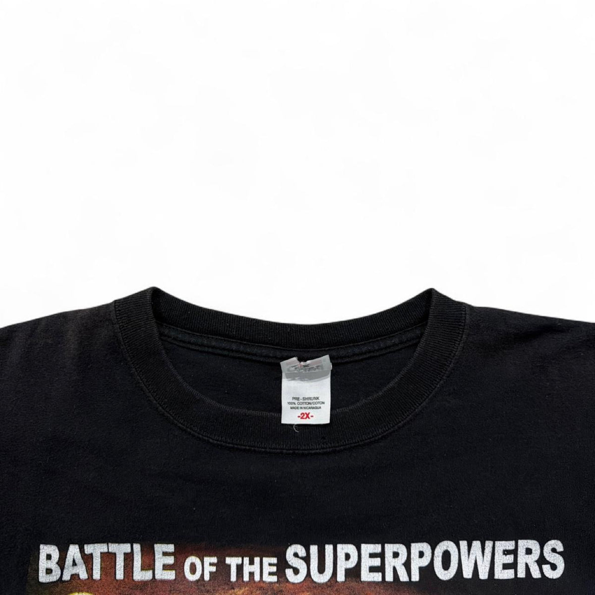 Calzaghe vs. Jones 2008 Boxing T-Shirt — size tag