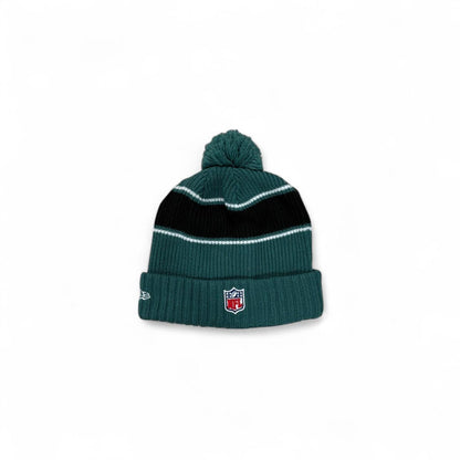 Philadelphia Eagles Green Knit Pom Beanie — back