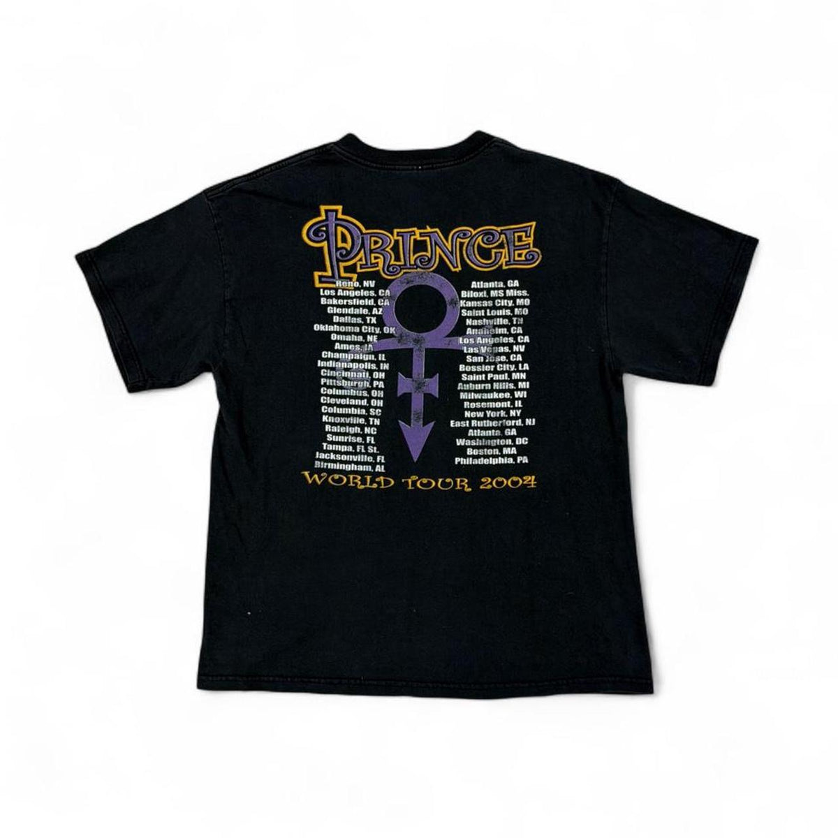 Prince World Tour 2004 Concert T-Shirt — back