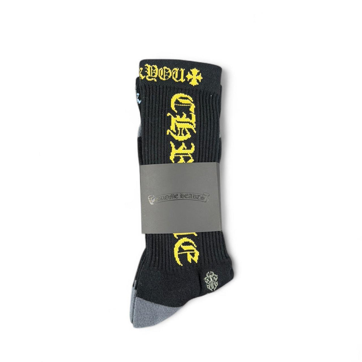 Chrome Hearts Logo-Embroidered Black Socks — detail 1